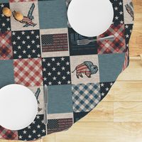 Vintage Us Patchwork- Tea Dyed