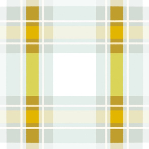 Pale green and yellow plaid