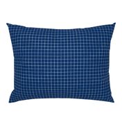 Prussian Blue Windowpane Grid 5/8"