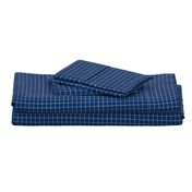 Prussian Blue Windowpane Grid 5/8"