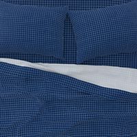 Prussian Blue Windowpane Grid 5/8"