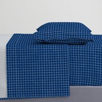 Prussian Blue Windowpane Grid 5/8"