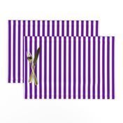 Purple and white half inch stripe