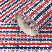 SMALL - vote stars and stripes fabric