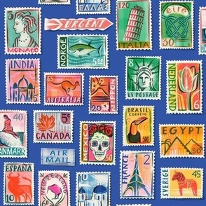 Postage stamps of the World, Royal Blue