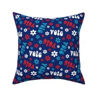 MEDIUM - groovy vote fabric - navy