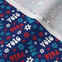 MINI  - groovy vote fabric - navy