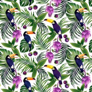 Tropical seamless pattern