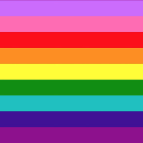 LGBT 9 Large Horizontal Stripes