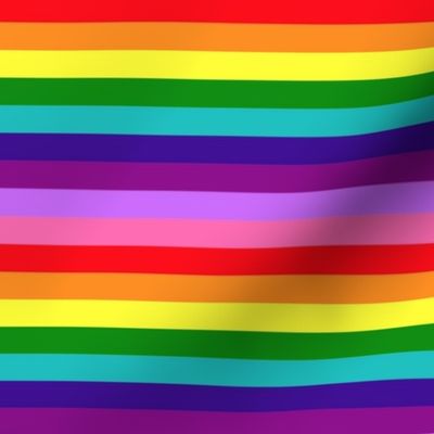 LGBT 9 Small Horizontal Stripes