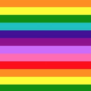 LGBT 9 Small Horizontal Stripes