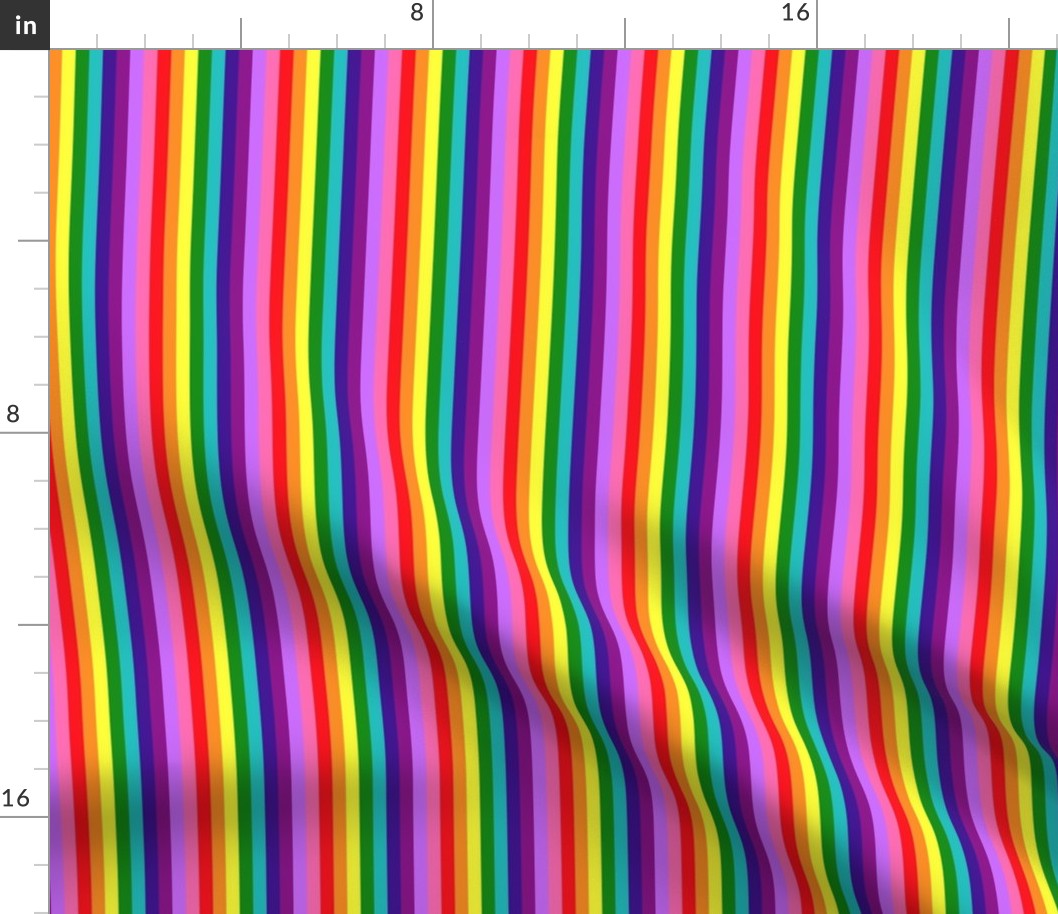 LGBT 9 Mini Vertical Stripes