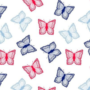 BKRD Patriotic Butterflies 6x6