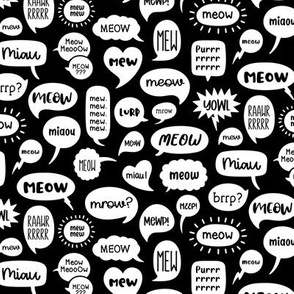 Do You Speak Cat? Repeat in Black & White (Small Scale)