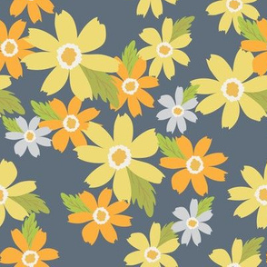 melimba YELLOW FLORAL navy