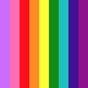 LGBT 9 X-Large Vertical Stripes