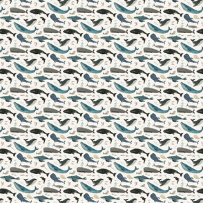 whale song blue {super small}