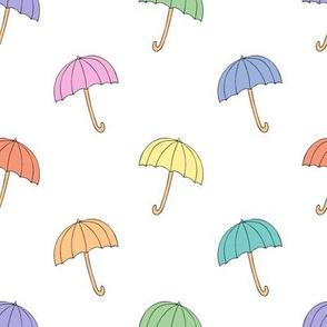 Rainbow umbrellas (large)