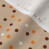 thanksgiving dots on tan 