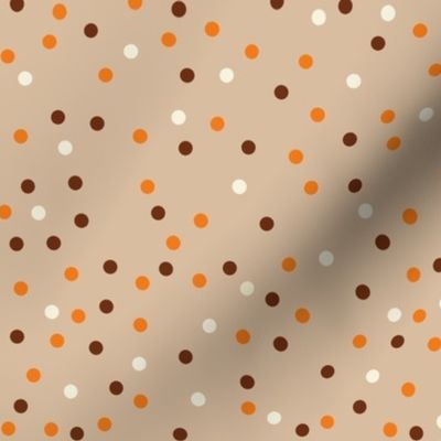 thanksgiving dots on tan 