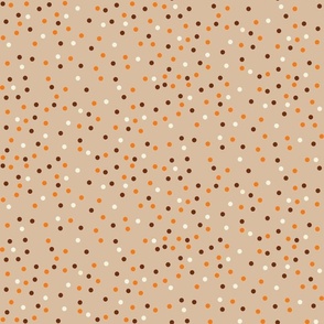 thanksgiving dots on tan 
