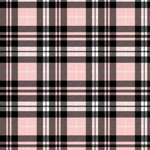 (small scale) Fall plaid (Pink, Grey, Black) C20BS