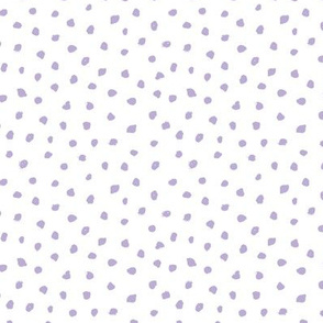 Little messy ink spots and dots neutral nursery boho style lavender lilac white