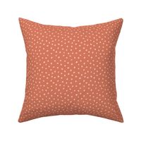 Little messy ink spots and dots neutral nursery boho style orange coral
