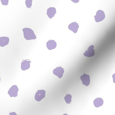 Little messy ink spots and dots neutral nursery boho style lavender lilac white JUMBO