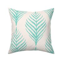 Linen Palm Frond in Aruba and Cream by michele_norris