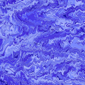 Marbled Endpaper--Blue