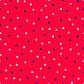 BKRD Patriotic Polka Dots Red 8x8
