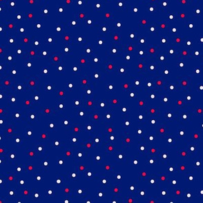 BKRD Patriotic Polka Dots Blue 6x6
