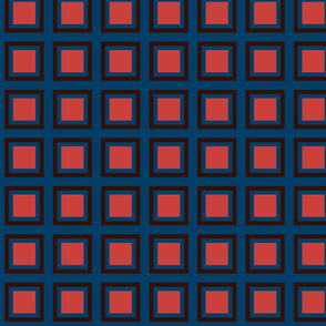 GRID RED BLUE BROWN