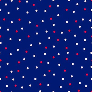 BKRD Patriotic Polka Dots Blue 8x8