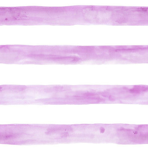 Lilac watercolor stripes - modern painted stripes