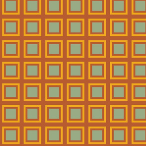 GRID SAGE, RUST, YELLOW