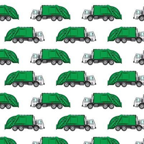 Garbage truck / trash trucks - green  - LAD20