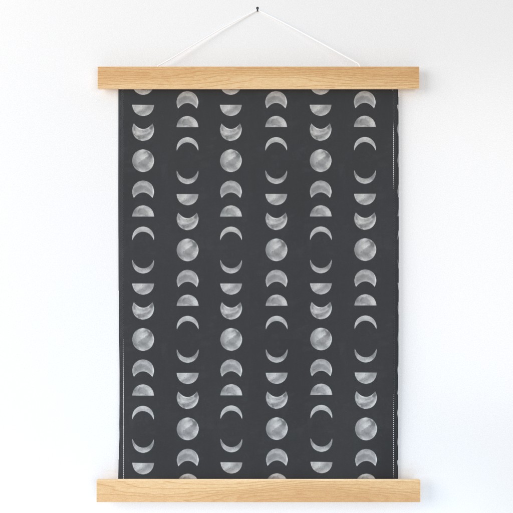 Moon Phases (large-scale dark background)