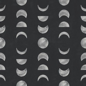 Moon Phases (large-scale dark background)
