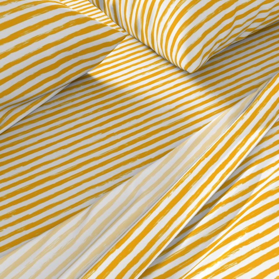 mustard handdrawn stripes