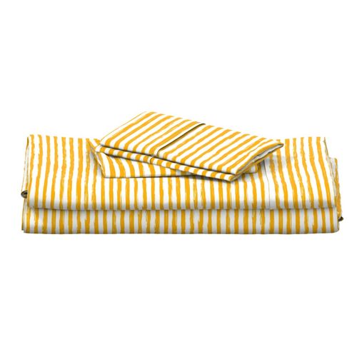 mustard handdrawn stripes