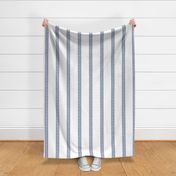 Lapita Stripes Faded Indigo on White 150L