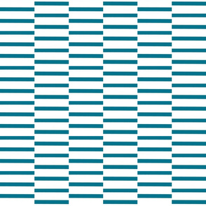 binding stripes, teal-wht