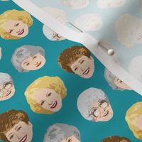 Golden Girls Faces - Small Teal