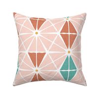 Luminous - Terra Cotta Blush Pink Geometric Jumbo Scale