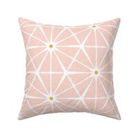 Luminous - Blush Pink Yellow Geometric Jumbo Scale