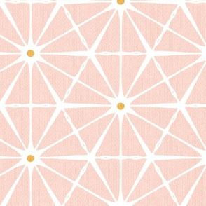 Luminous - Blush Pink Yellow Geometric Large Scale