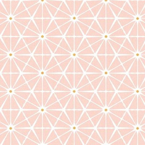 Luminous - Blush Pink Yellow Geometric Regular Scale