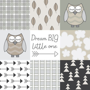 neutral owl wholecloth